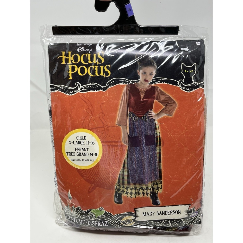 Hocus Pocus Mary‎ Sanderson Costume Dress  CHILD X-Large (14-16) Disney Girl's